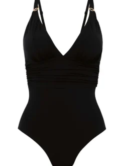 Bañador mujer Rosa Faia Pure escotado sin aros 7781 Negro