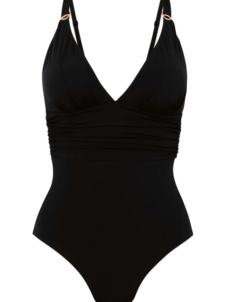 Bañador mujer Rosa Faia Pure escotado sin aros 7781 Negro