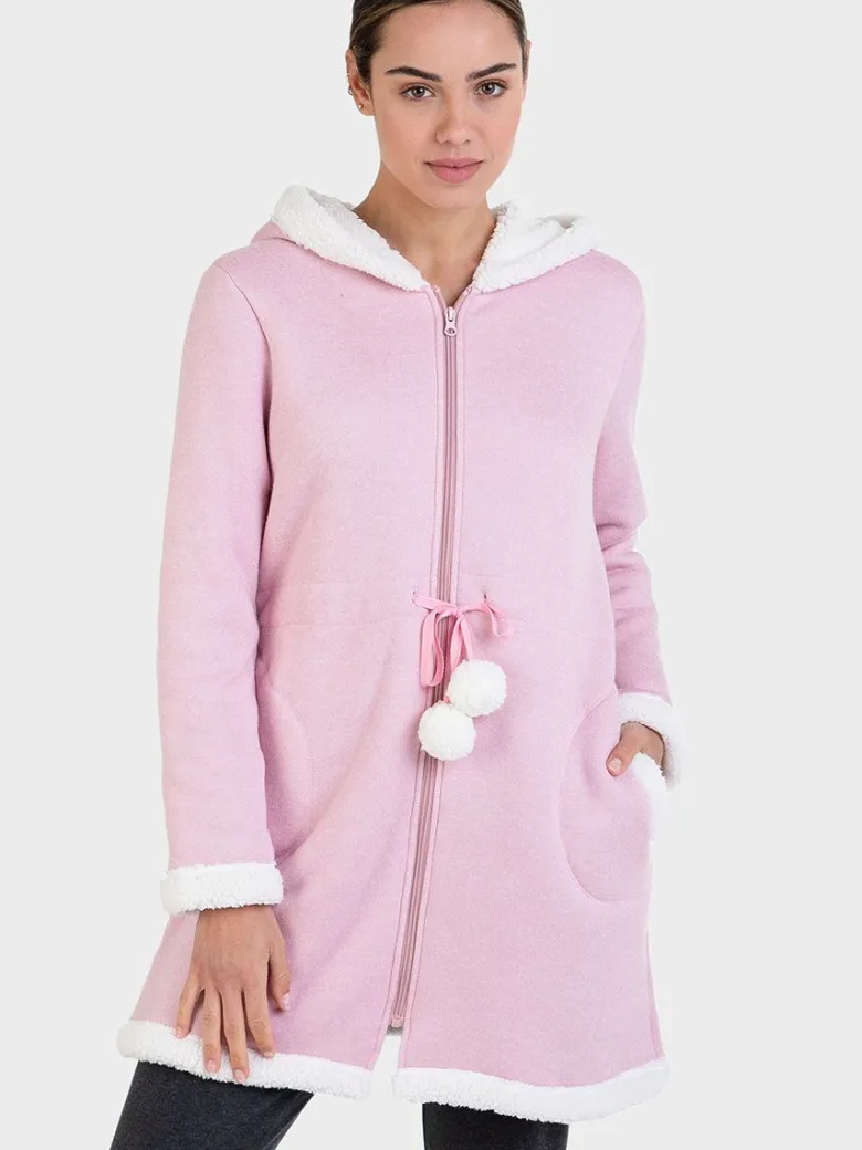Bata mujer Massana rosa con cremallera L726212