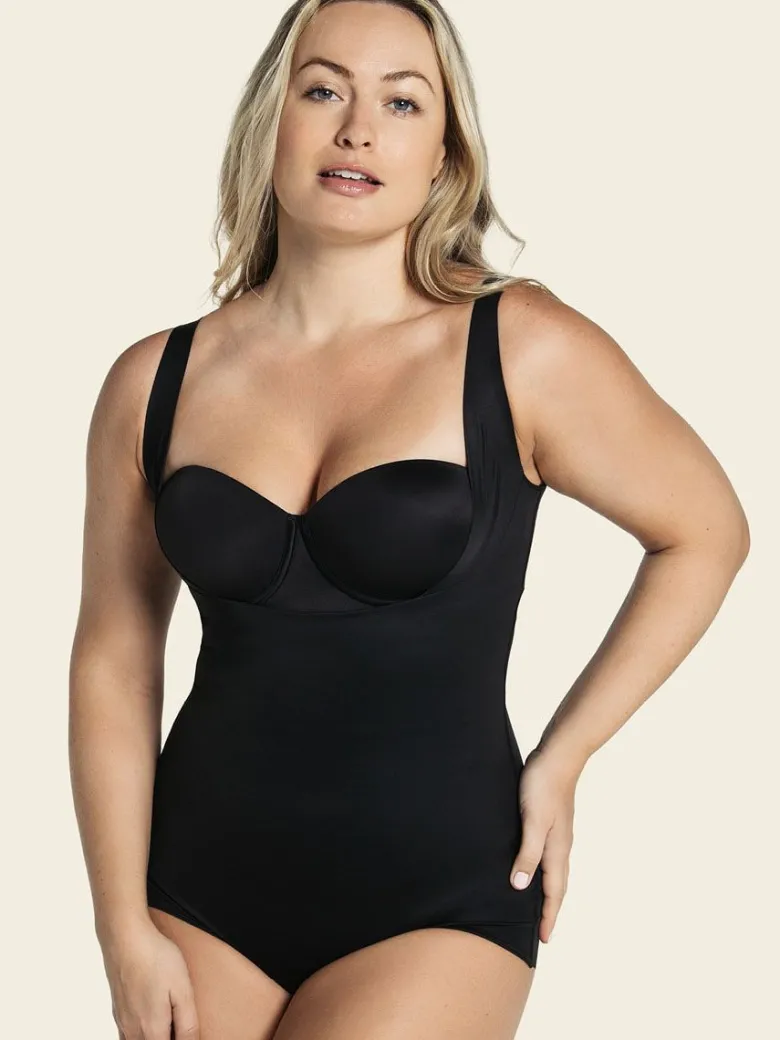 Body faja abierto de aspecto invisible en glúteos Leonisa 018524