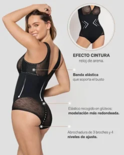 Body faja con bralette incorporado con control de abdomen Leonisa 018517