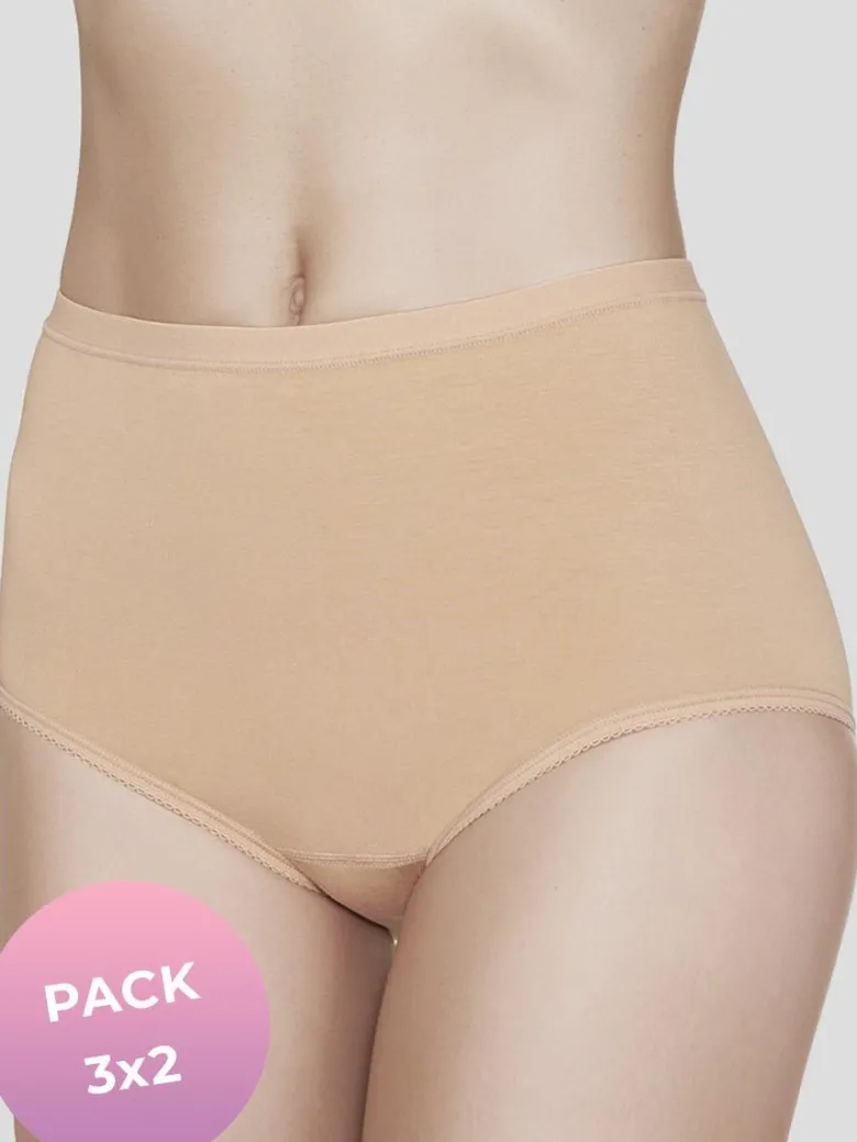 Braga alta Janira Maxi Esencial 31183 (Pack 3x2)
