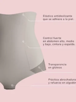 Braga faja alta con control de abdomen invisible en glúteos Leonisa 012811