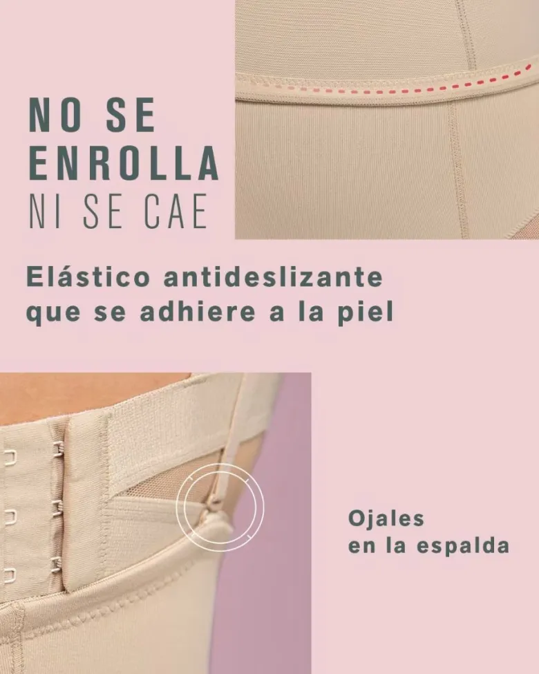 Braga faja alta con control de abdomen invisible en glúteos Leonisa 012811