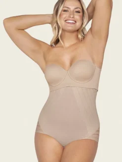 Braga faja alta de control de abdomen invisible en piernas Leonisa 012906