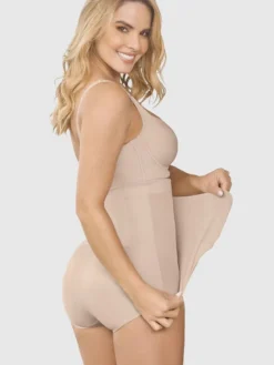 Braga faja alta postparto y postquirúrgica con laterales en velcro Leonisa 012885