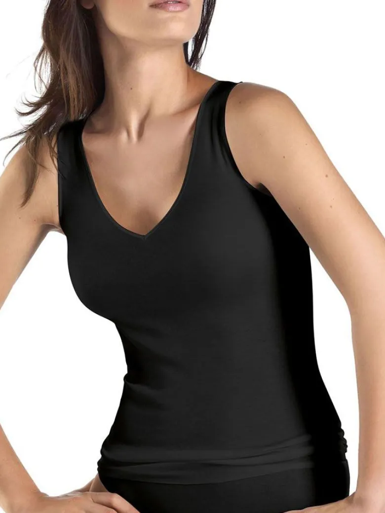 Camiseta Hanro tirantes anchos Cotton Seamless 071602