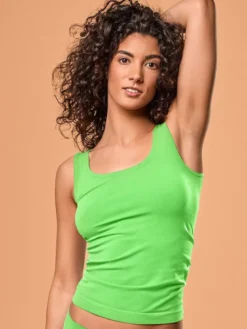 Camiseta mujer Focenza Tirantes 203 Verde fluo