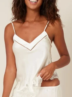 Camiseta tirnates de seda Simone Perele Nocturne 17F900