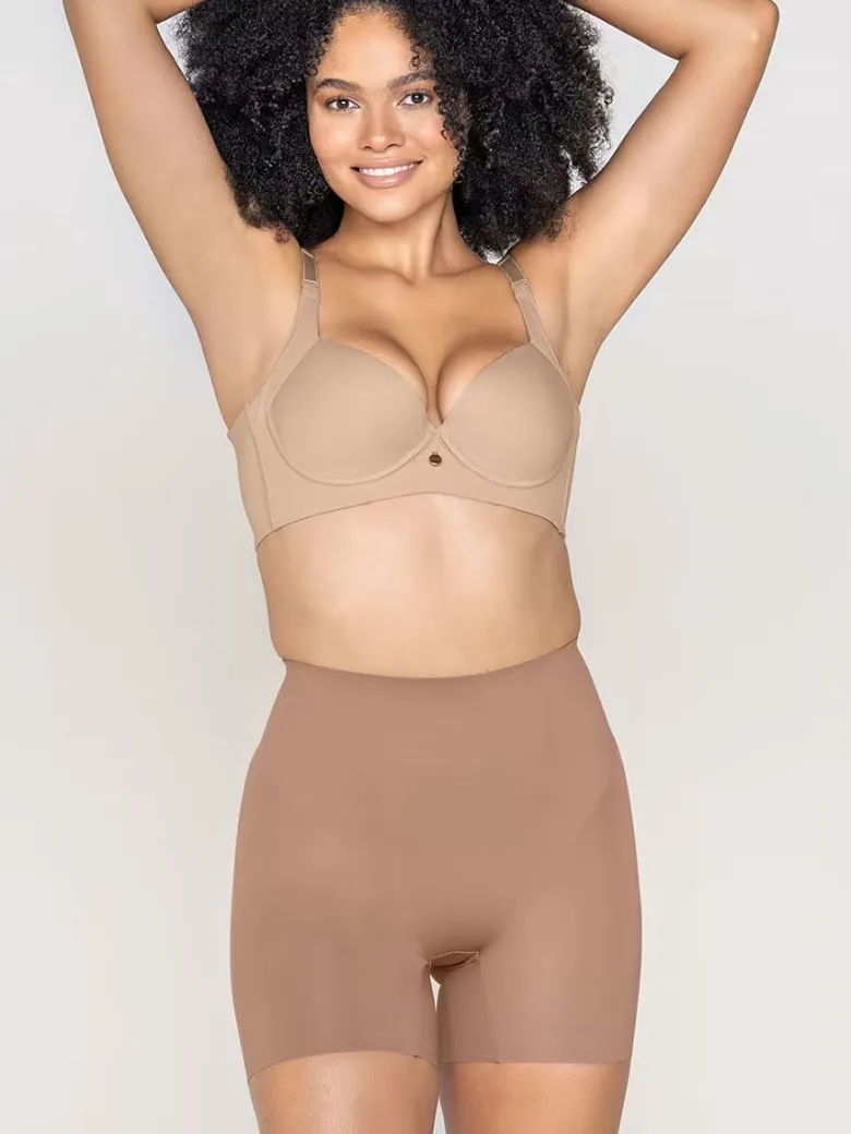Faja Short de control con almohadillas removibles levanta glúteos Leonisa 012889