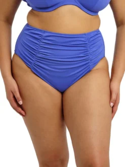 Parte de abajo bikini Braga alta Elomi Swim Plain Sailing Azure