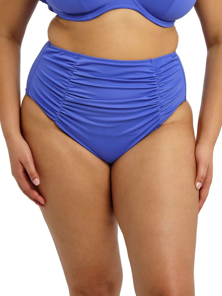 Parte de abajo bikini Braga alta Elomi Swim Plain Sailing Azure