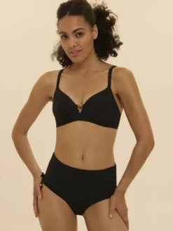 Parte de abajo Bikini braga alta Simone Perele Perle 1EMB73 Negro