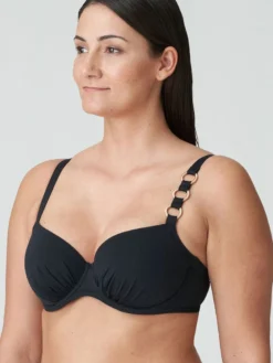 Parte de arriba bikini con aro Primadonna Swim Damietta con aros 4011610 Negro