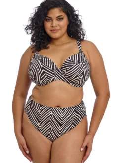 Parte de arriba Bikini Elomi Swim Fiji Falls Plunge con aros Black