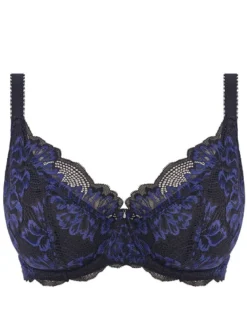 Sujetador con relleno y con aros Fantasie Emmaline Padded Plunge Midnight