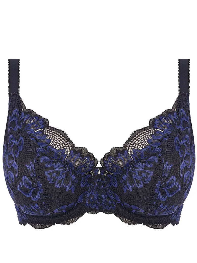 Sujetador con relleno y con aros Fantasie Emmaline Padded Plunge Midnight