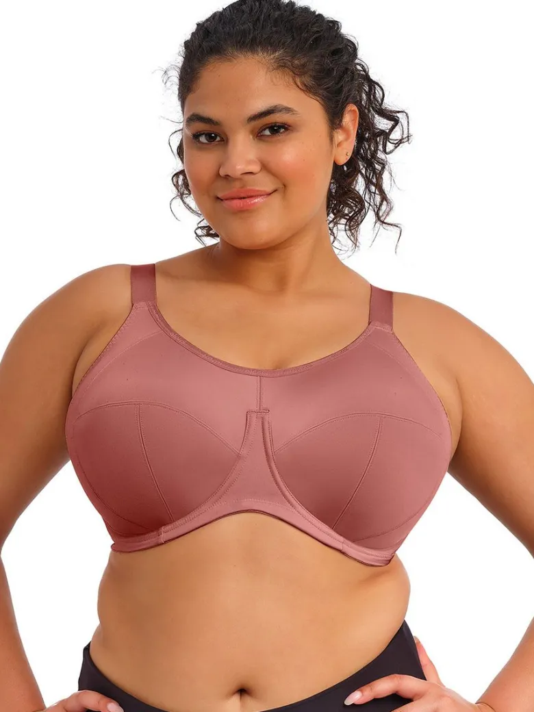 Sujetador deportivo con aros Elomi Energise EL8041 Rosewood