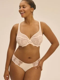 Sujetador escotado con aros Simone Perele Intrigue 1E2319 Rosa Sakura