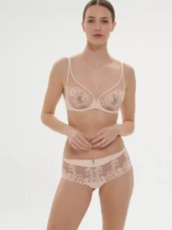Sujetador escotado Simone Pérèle Saga con aros 15C319 Rose Nude