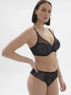 Sujetador Simone Perele Scenario escotado con aros 1E3319 Negro