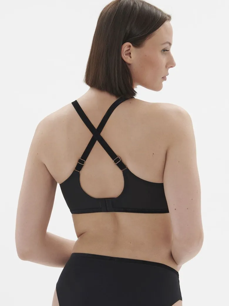 Sujetador Simone Perele Scenario escotado con aros 1E3319 Negro