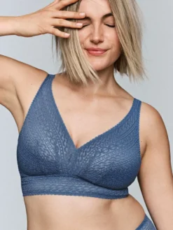 Sujetador sin aros PrimaDonna Montara Bralette Azul Regatta