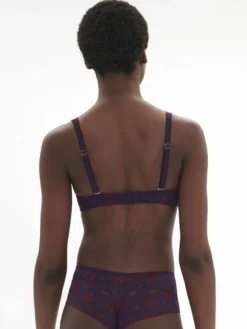Sujetador sin aros Simone Perele Festive Bralette 1E1250 Violet Euphoria