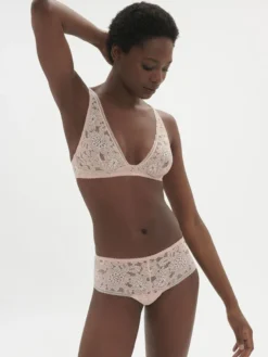 Sujetador sin aros Simone Perele Festive Bralette 1E1250 Rose Ballet