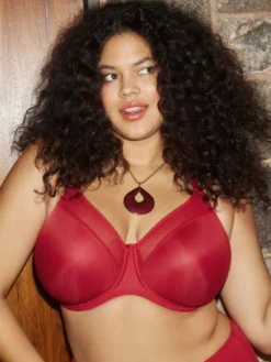 Sujetador sin relleno Elomi Smooth moldeado con aros EL4301 Rojo