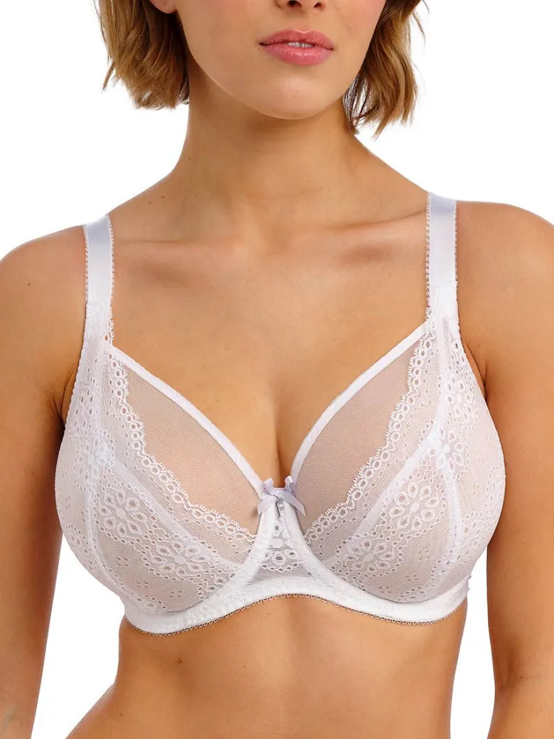 Sujetador sin relleno Freya Posie High Apex White