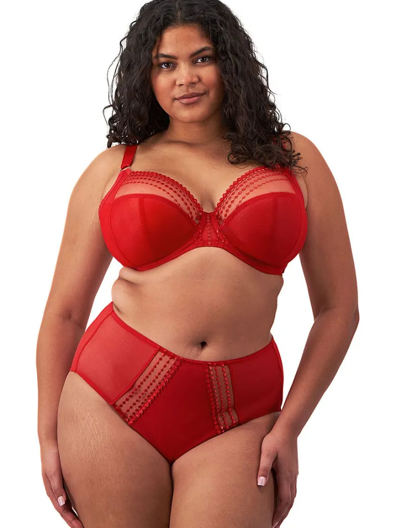 Sujetador sin relleno y con aros Elomi Matilda Plunge EL8900 Rojo
