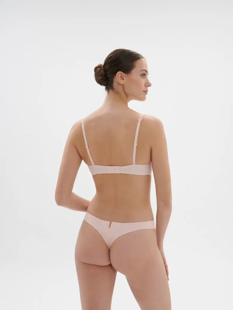 Tanga Simone Pérèle Saga 15C700 Rose Nude