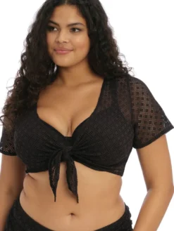 Top de playa Elomi Swim Bazaruto ES800696 Negro