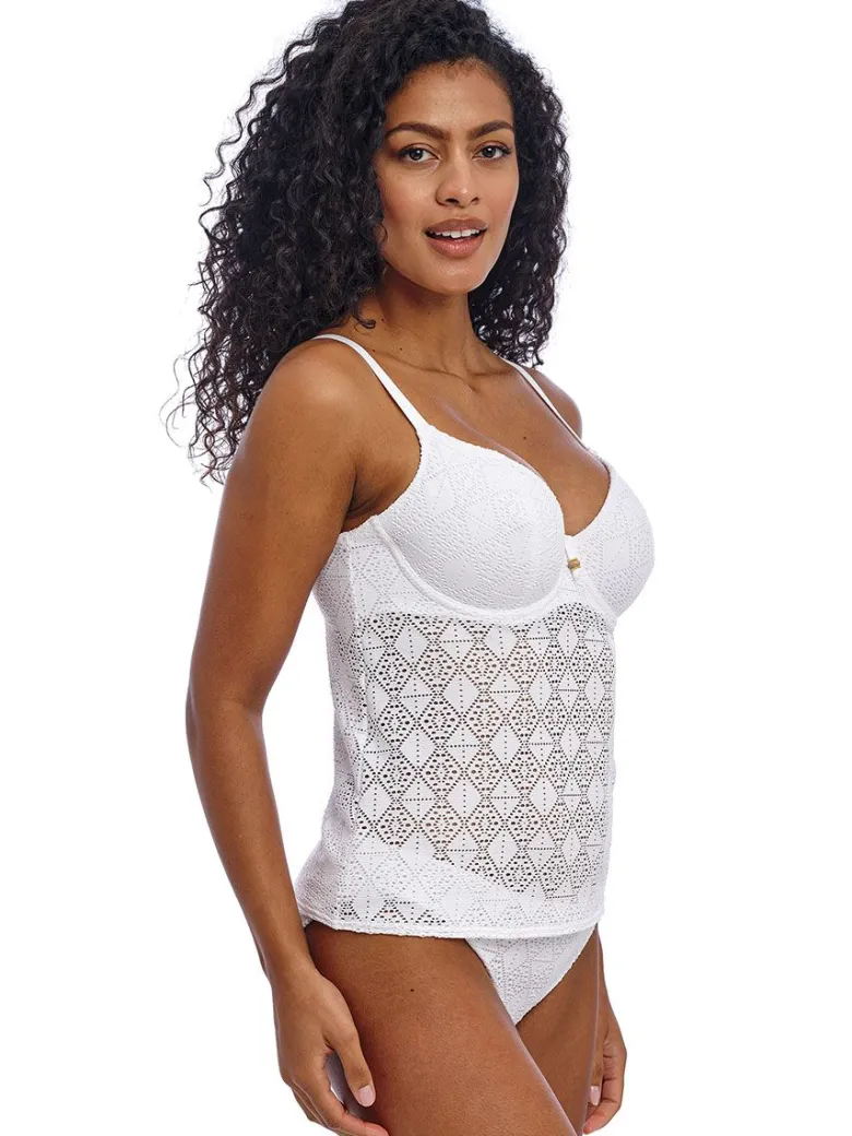 Top Tankini mujer Freya Swim Nomad nights con aros AS205456 White